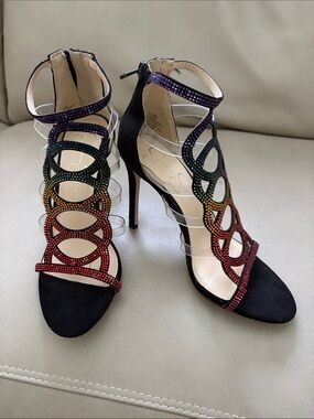 Jessica Simpson rhinestone stiletto heel